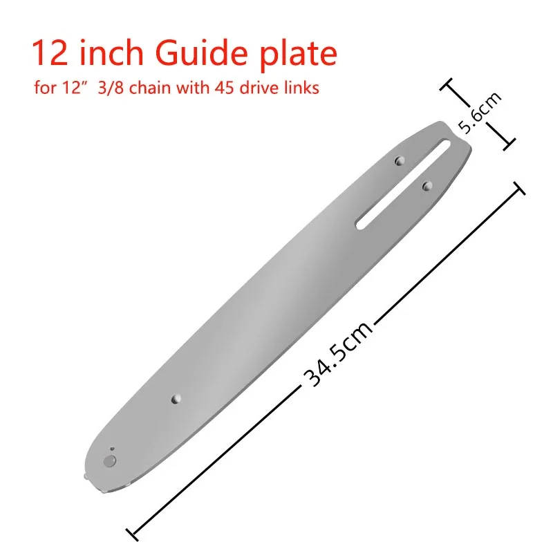 

12 Inch Mini Cordless Electric Saw Chainsaw Guide Plate,Wood Cutting Chains Chainsaw Accessories