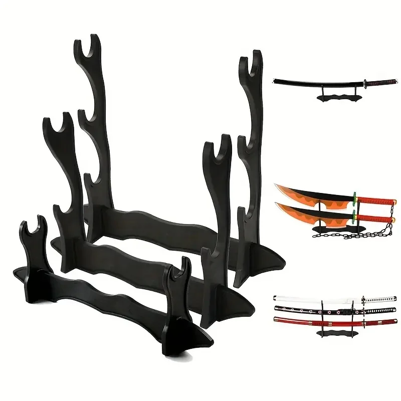 Wooden Katana Holder Stand Support Sword Storage Rack Floor Sabre Organizer Display Real Japanese Katana Shelf House Decoration