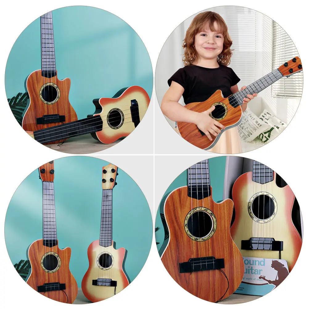 Simulation Guitar Plastic String Instrument Early Learning Musical Instrument for Kids Beginner Performance Educational