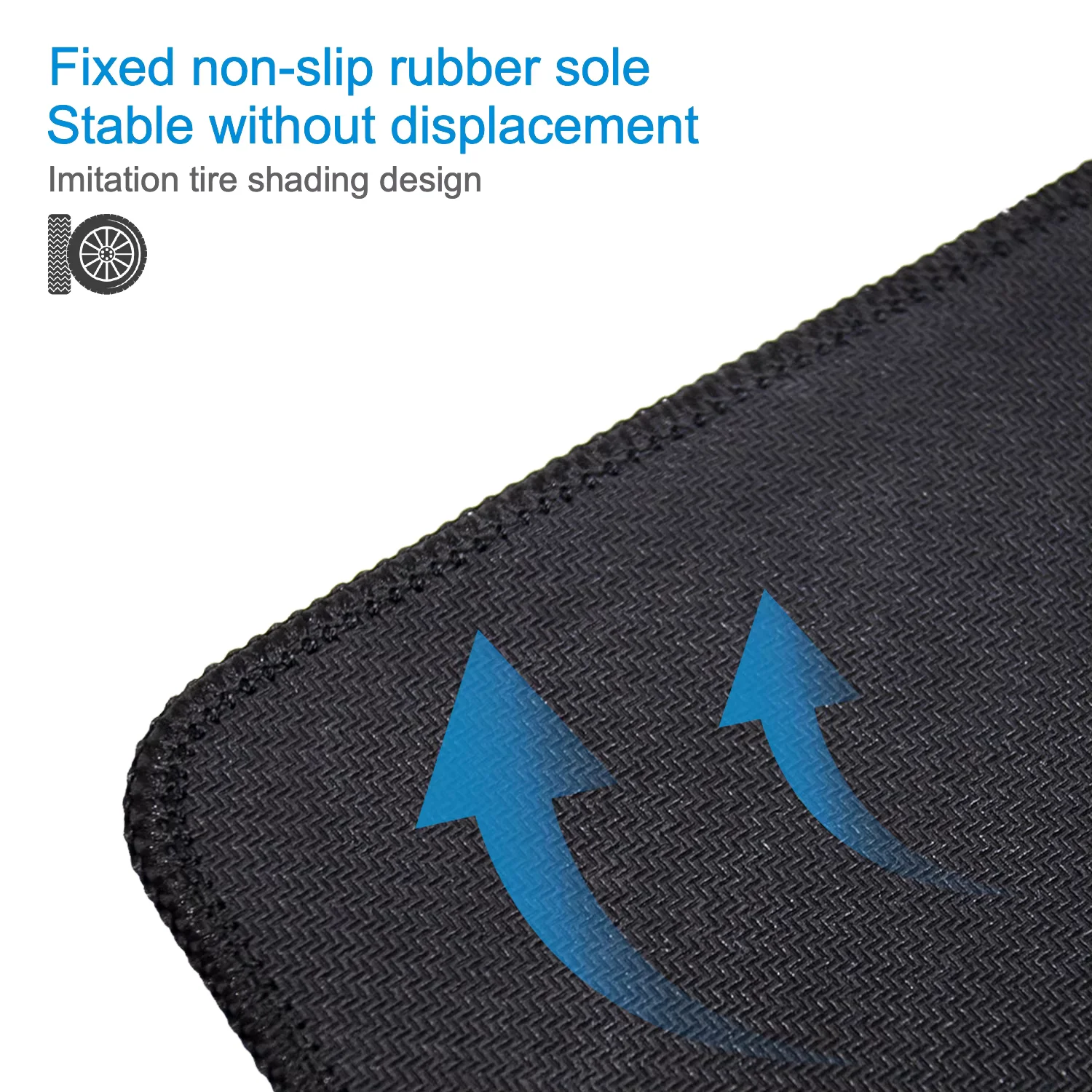 Geeignet für Computermaus – ergonomisches Mauspad mit genähtem Rand für Büro und Gaming-Laptops, bietet bequeme Handgelenkstütze. – Detail 5