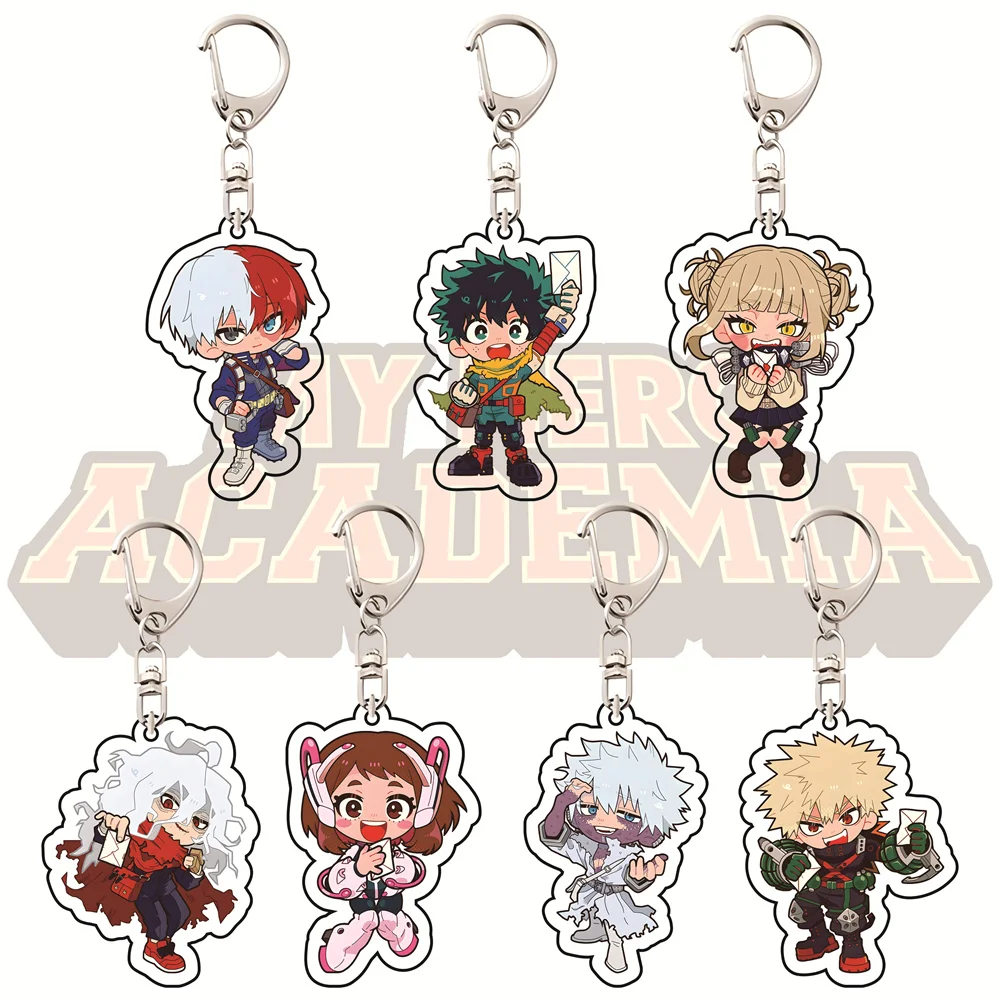 My Hero Academia Chibi Version 6cm Acrylic Keychains Anime Collectible Merchandise Bag Pendant Fan Gift