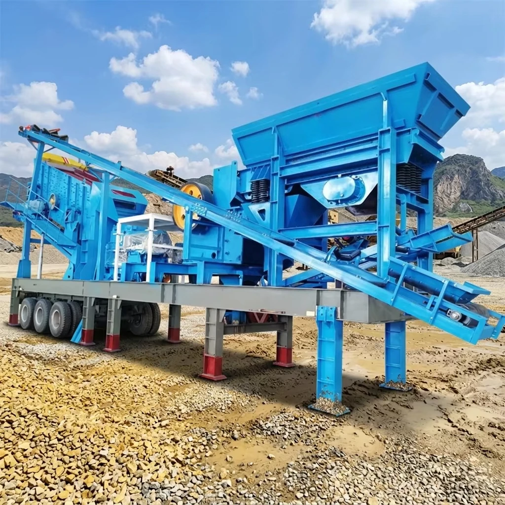 Wheel-mounted Mobile Jaw Crusher Plant 50tph for Africa Mining Quarry Limestone Processing