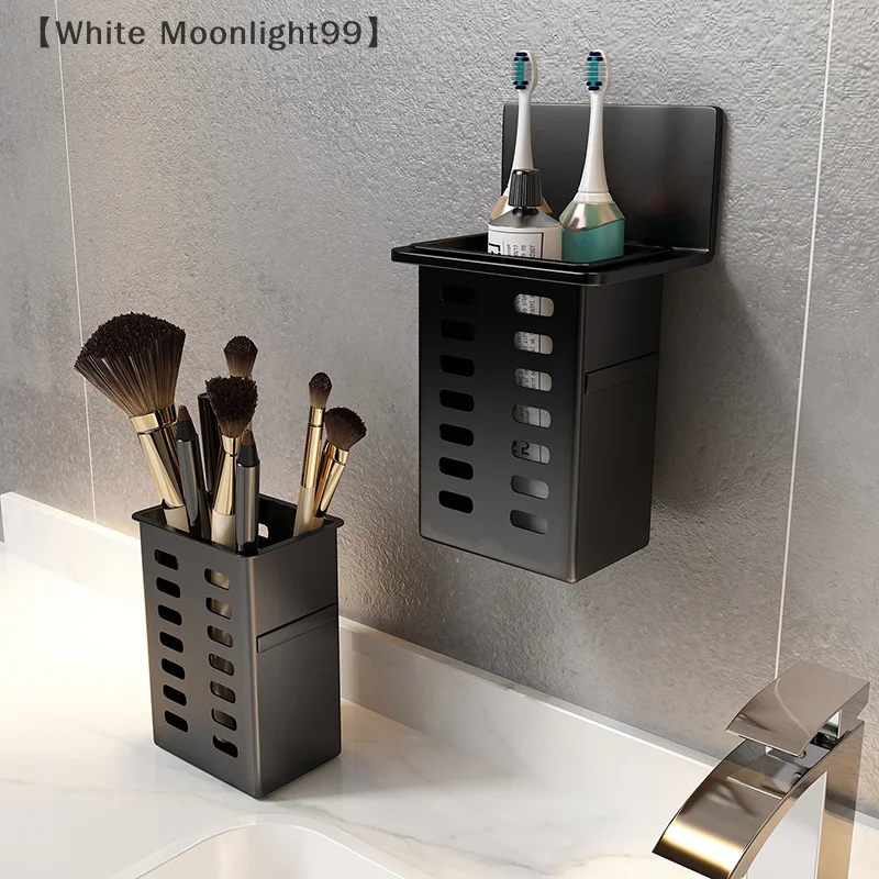1 Functional Toothpaste Bathroom Toothbrush Stand Wall-mounted Toothbrush Storage Rack Bathroom Storage Rack