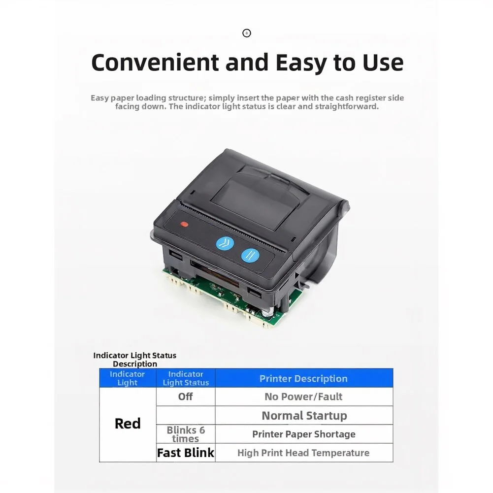 Thermal Print Module 58mm for Use in Point of Sale Systems Including Cash Registers and Self-Service Terminals