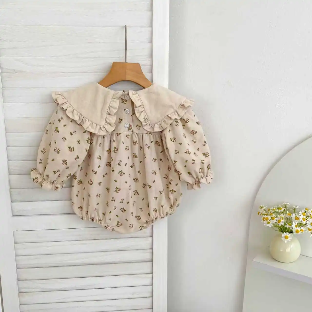 2026 Neue Frühjahrskollektion 0-24M Baby Mädchen Herz-Bodys Langarm Baumwolle Bedruckt Neugeborene Baby Mädchen Strampler Baby Mädchen Kleidung – Detail 11