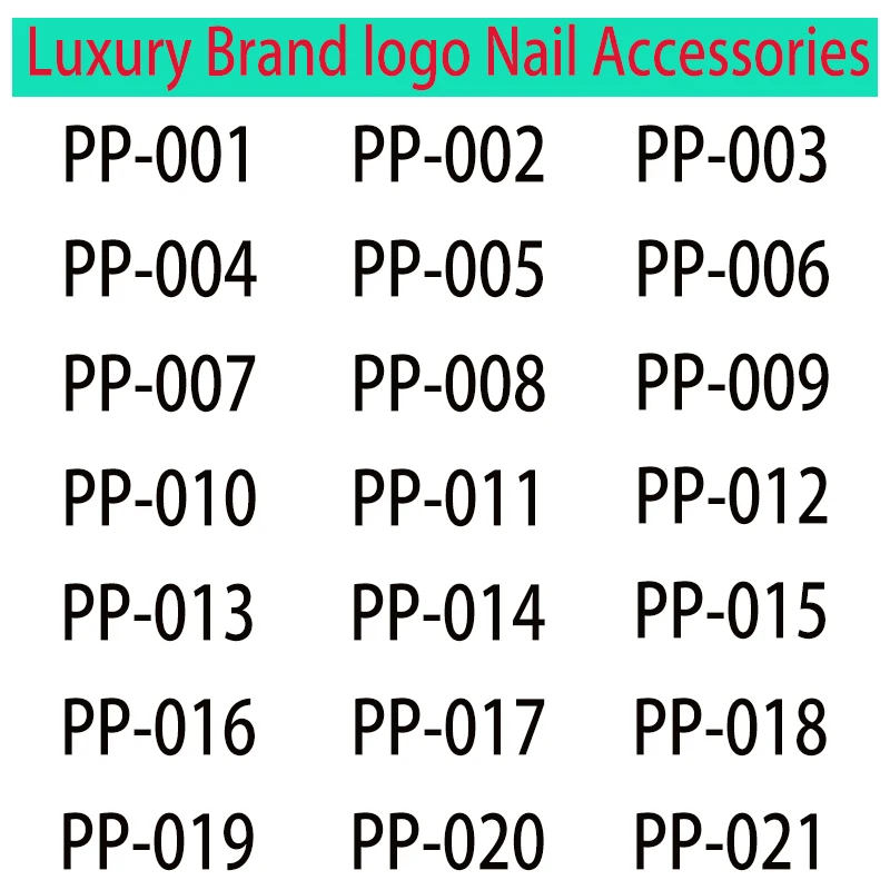 10 Pcs/pack Luxury 3D Metal Brand Nail Art Jewelry Nail Charm Sparkling Rhinestone Crystal Pearl Diamond DIY Nail accessories