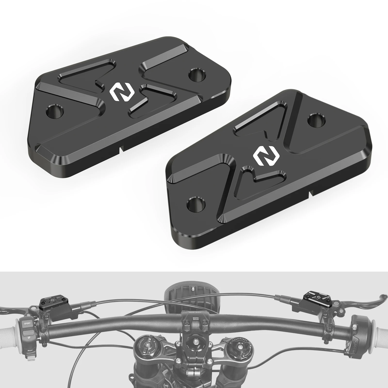 

NICECNC Motorcycle Front Rear Brake Reservoir Cover Cap Kit For Surron Light Bee X SUR-RON Light Bee S L1E Segway X160 X260 2024