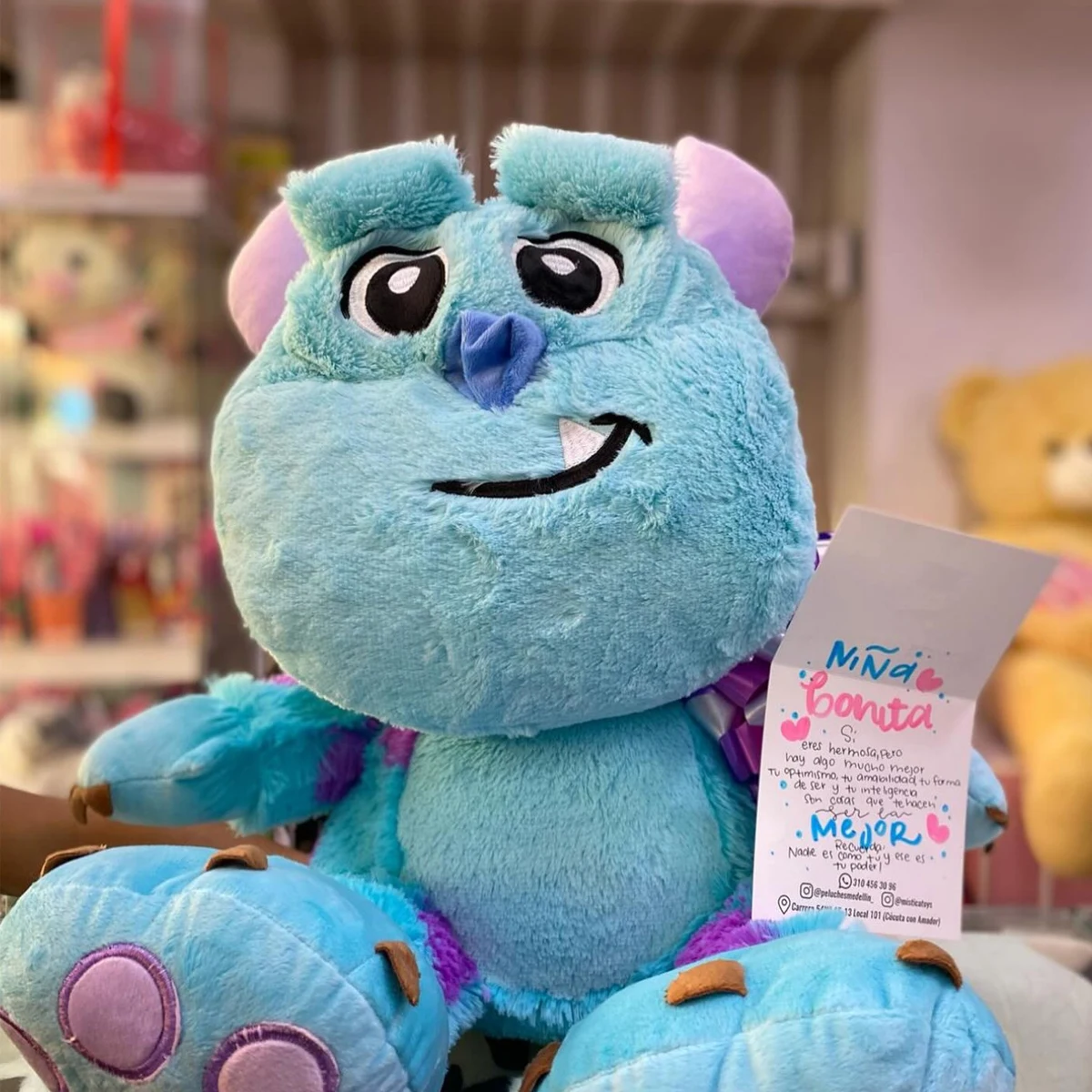 Monster plush toy sitting position 26cm baby Sullivan plush animal soft children's doll birthday gift for boys and girls image 3