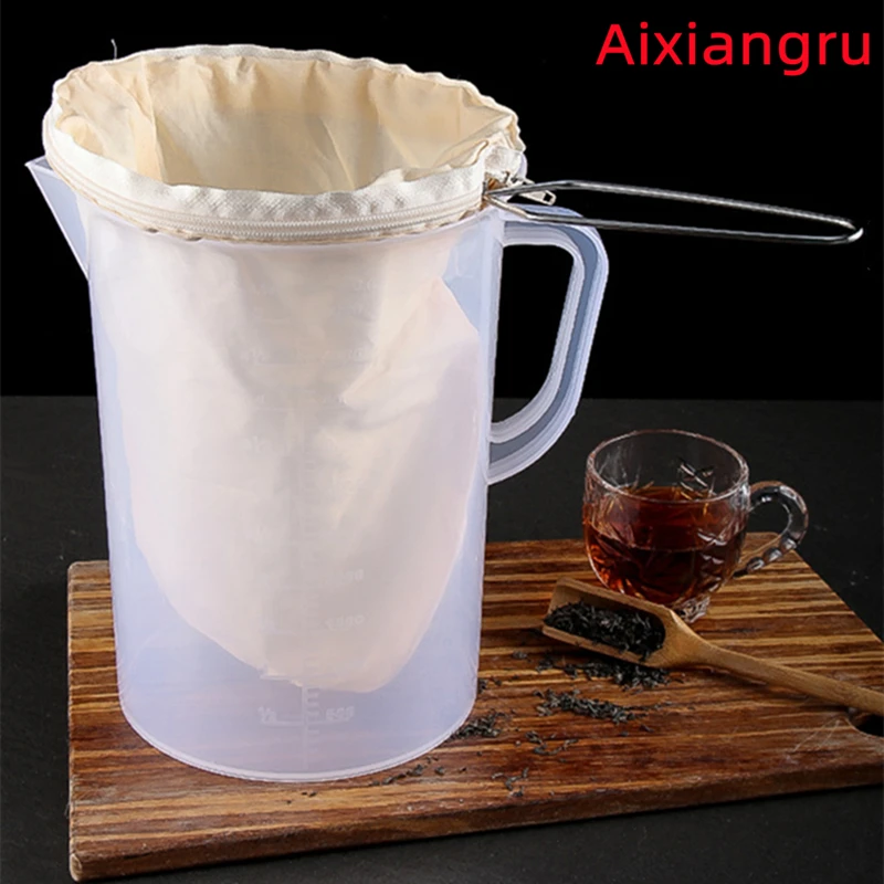 Bubble Tea Filter Bag,Hong Kong Pull Tea Bag,With Steel Ring Punching Bag,Filter Cotton Cloth,Coffee Making,Kitchen Tools