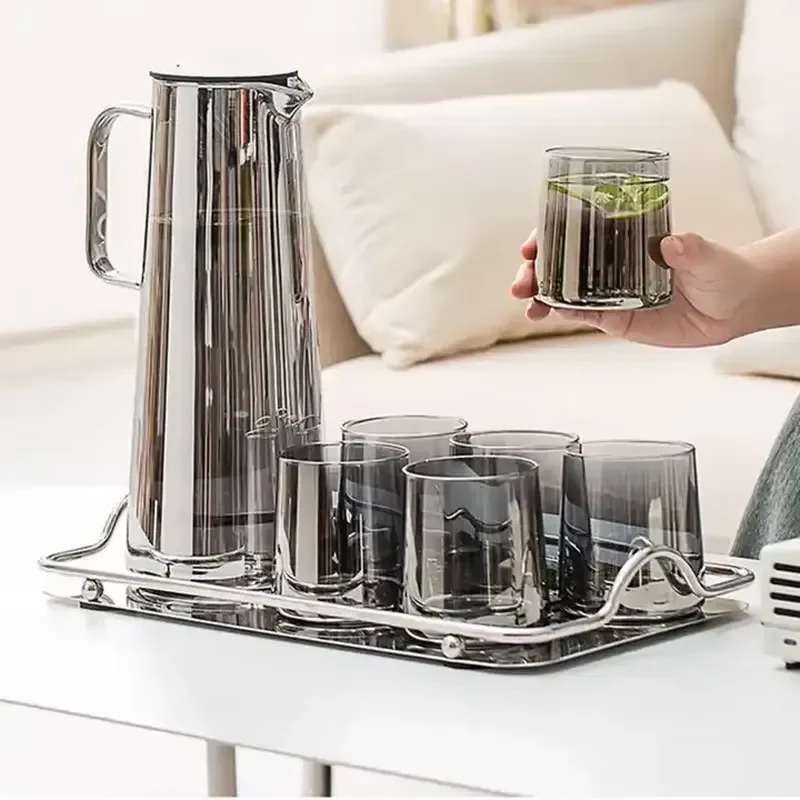 Heat Resistant Borosilicate Glass Teapot With Handle Durable Kitchen Water Kettle For Home Office Use Clear Transparent
