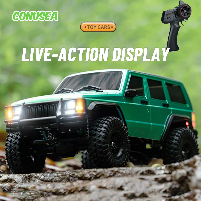 

4WD Off Road Rc Cars Car Remote Control Four-Wheel Drive Simulation Radio Controlled Climbing Car Buggy Truck Children Toys Gift