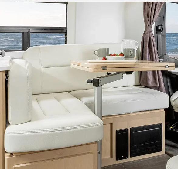 

Fireproof and Moisture-proof Customized Rotating Lifting Table Storage Sofa RV Lightweight Aluminum Furniture
