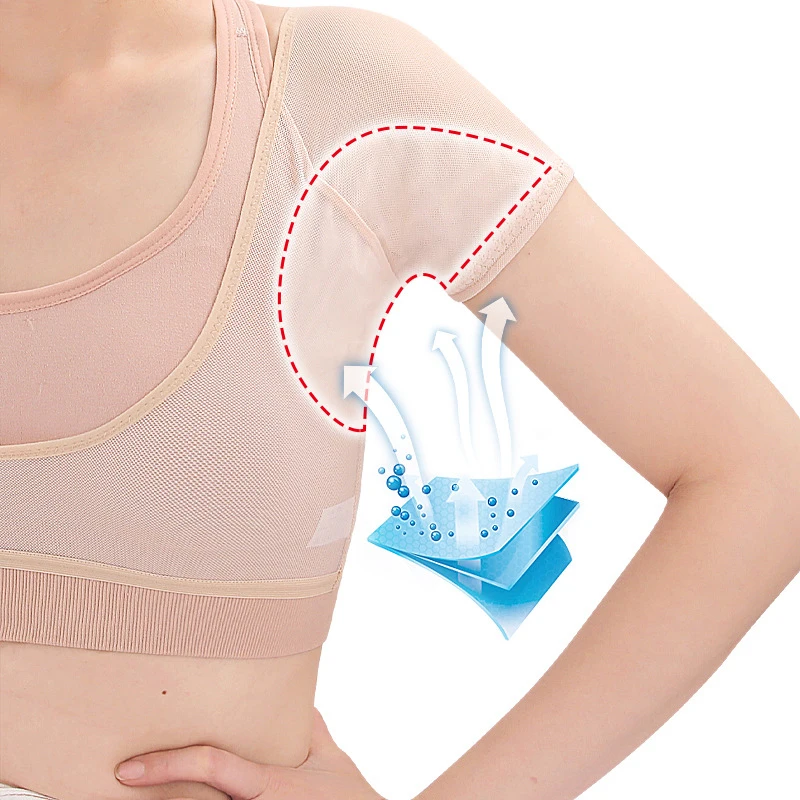 T-shirt Shape Sweat Pads Washable Dress Clothing Perspiration Deodorant Pads Armpit Care Sweat Absorbent Pad Deodorant For Women