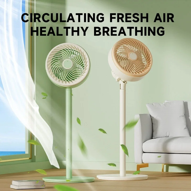 10 Inch Floor Fan 5-Leaf Blade Air Circulating Industrial Style Free Standing Electric Fan for Home And Office Use