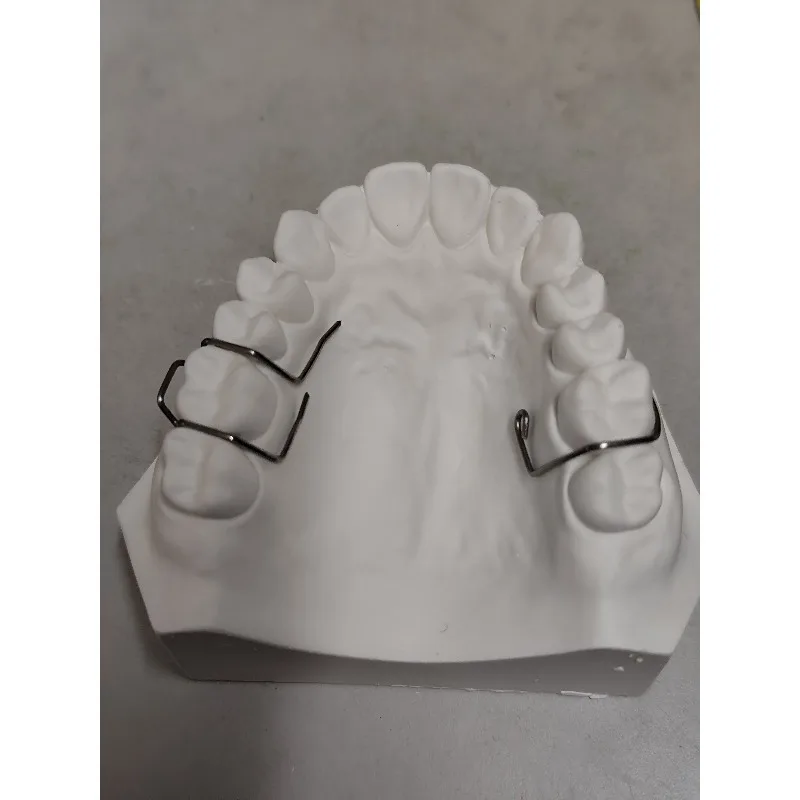 Dental Specific Clasp Curved Double Curved Lip Arch Arrow Shaped Card Interproximal Groove Single Arm Clasp