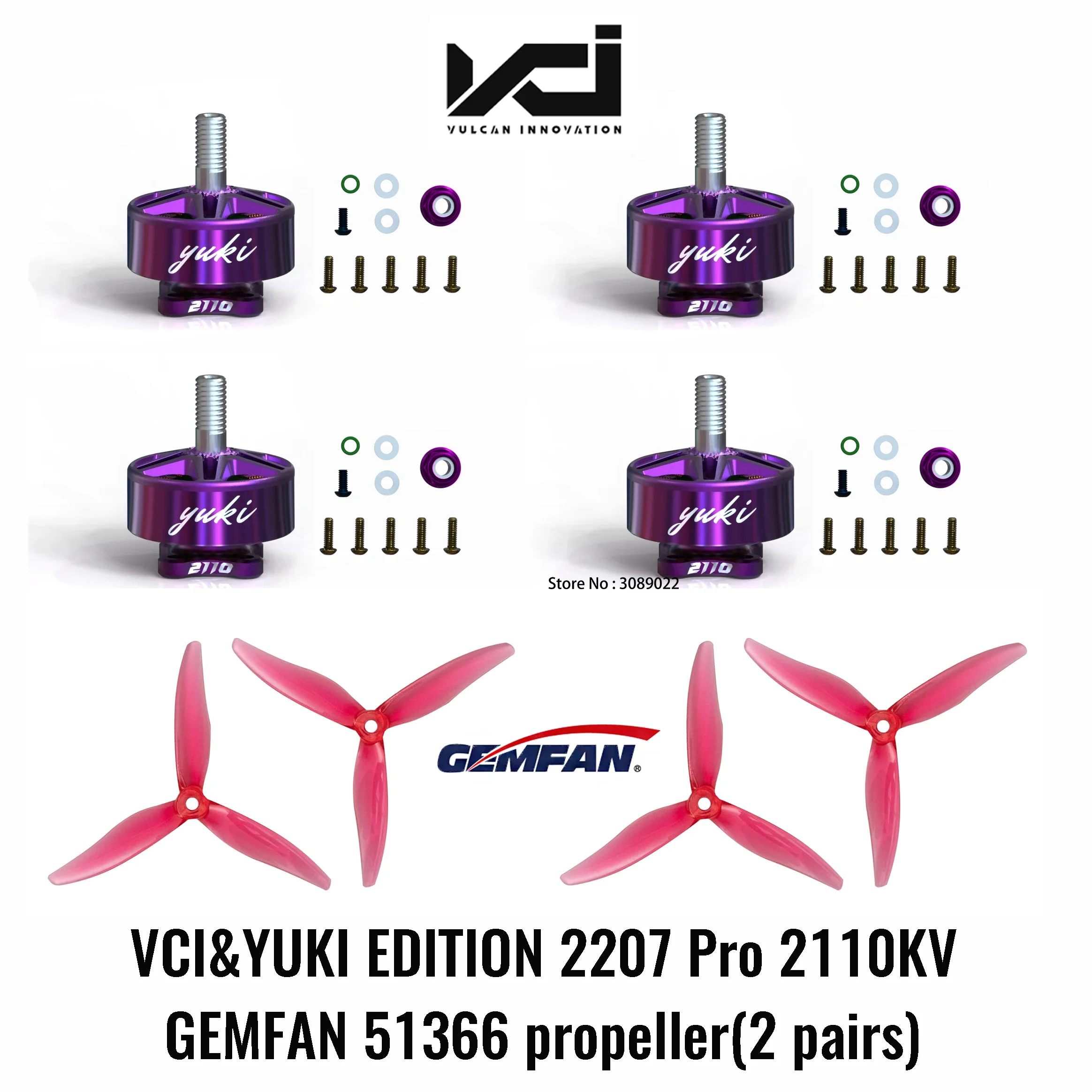SkyDElVCI HOBBY 2207 Pro 2110KV 6S FPV Brushless Motor CW CCW GEMFAN 51366 For FPV RC Multicopter Freestyle Racing S DIY PA