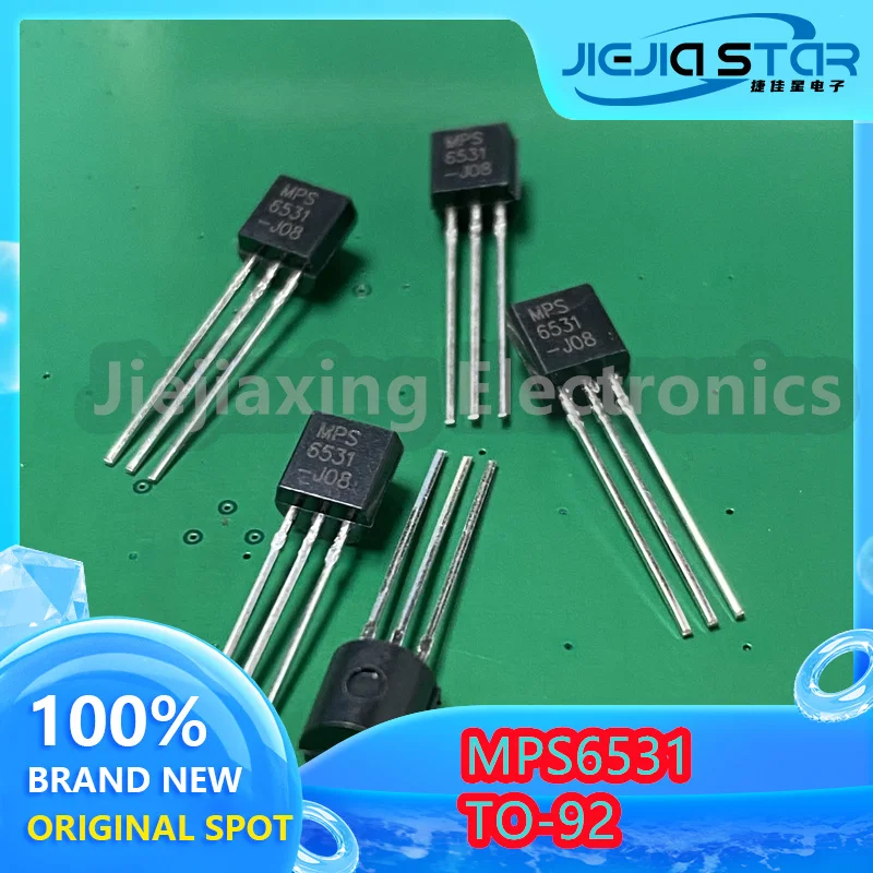 Aksesoris Transistor colokan langsung, elektronik IC, MPS6531, PS6531, TO-92, 10 buah, gratis pengiriman