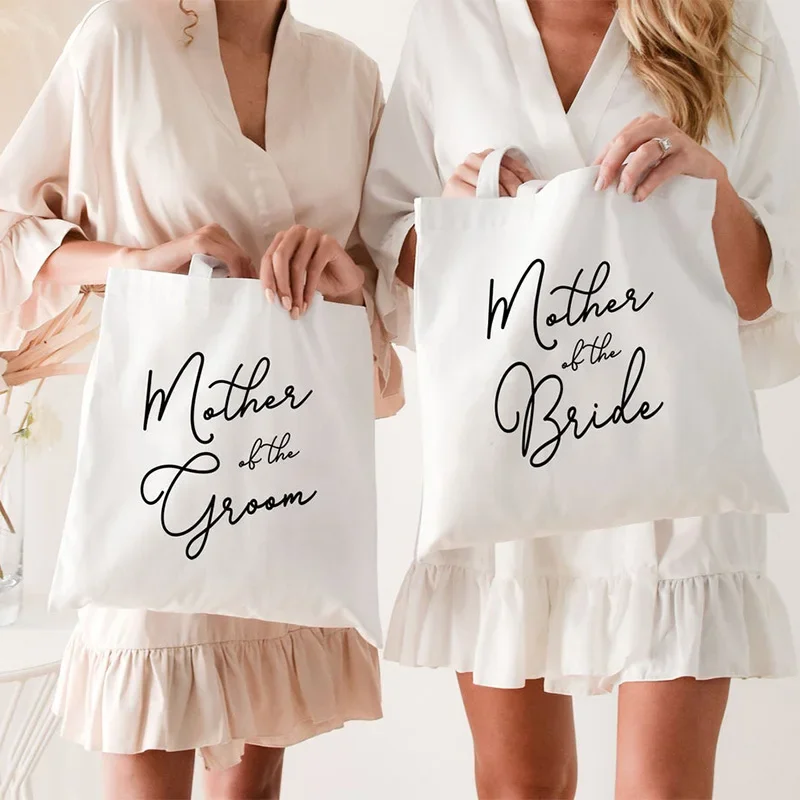 Mother of the Bride groom Bridesmaid maid of honor Tote Bag Bridal Shower Wedding engagement Bachelorette Party supplies Gift