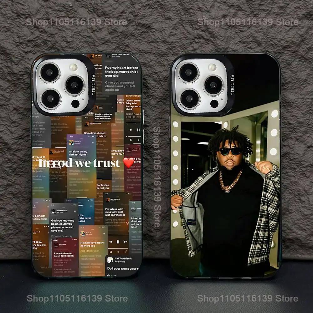 

25 R-Rod W-Wave Rapper Phone Case For iPhone 16,15,14,13,12,11,Pro,XS,Max,Plus,Mini,SE Black Candy Matte Shockproof Cover
