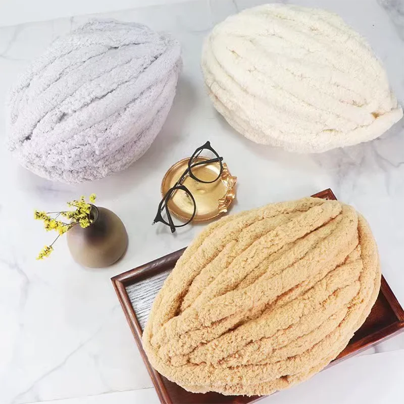 Thick Ice Strip Wool Good Looks Sausage Yarn Soft Finger Knitted Blanket Cat Nest Thread Hook Bag Seat Cushion