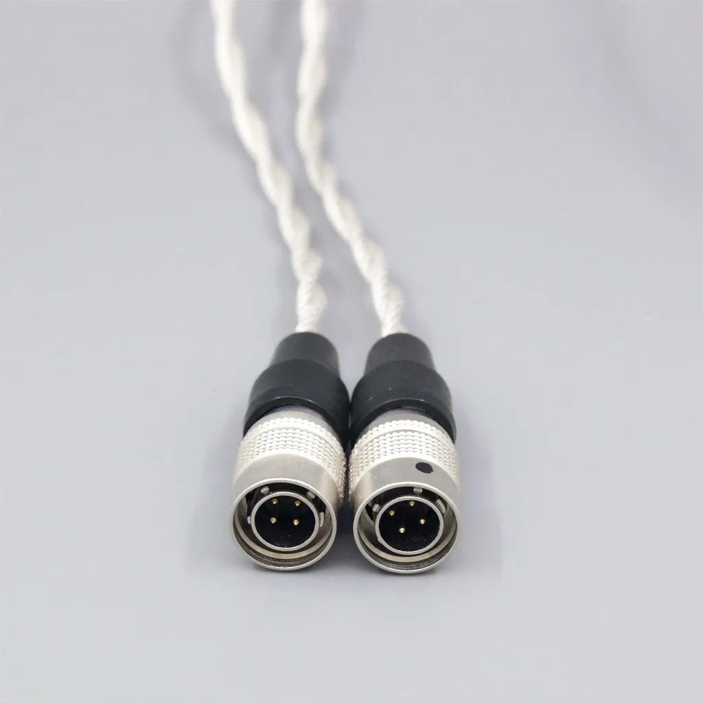 Kabel słuchawkowy Graphene 7N OCC posrebrzany, typ 2, do słuchawek Mr Speakers Alpha Dog Ether C Flow Mad Dog AEON, 4 żyły, LN008134