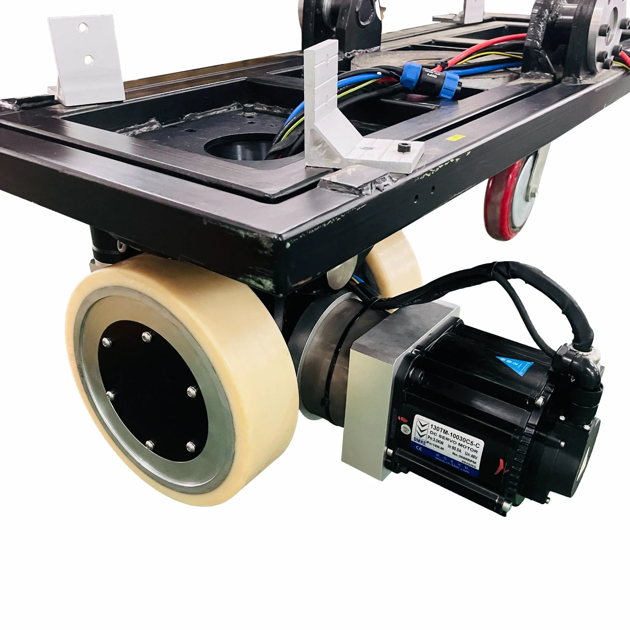 Custom AGV Accessories Automated Walking Drive System DC24V 48V AC220V 3000KG Differential Integrated Drive Wheel