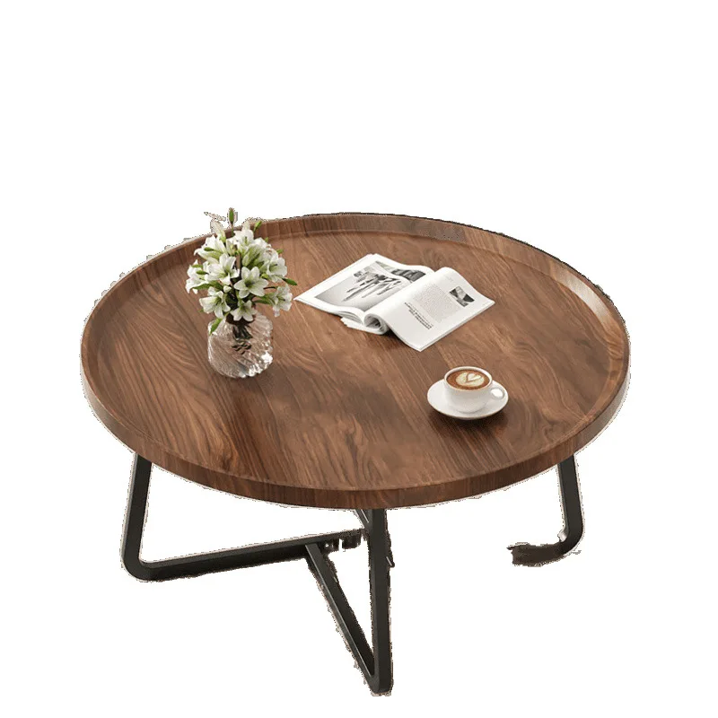 

Nordic light luxury coffee table, solid wood coffee table, modern simplicity