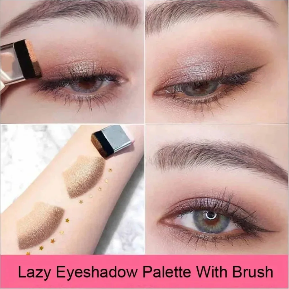 2 Colors Gradient Lazy Eye Shadow Stick Matte Shimmer Lasting Waterproof Eyeshadow Professional Charming Eyes Make Up Cosmetics