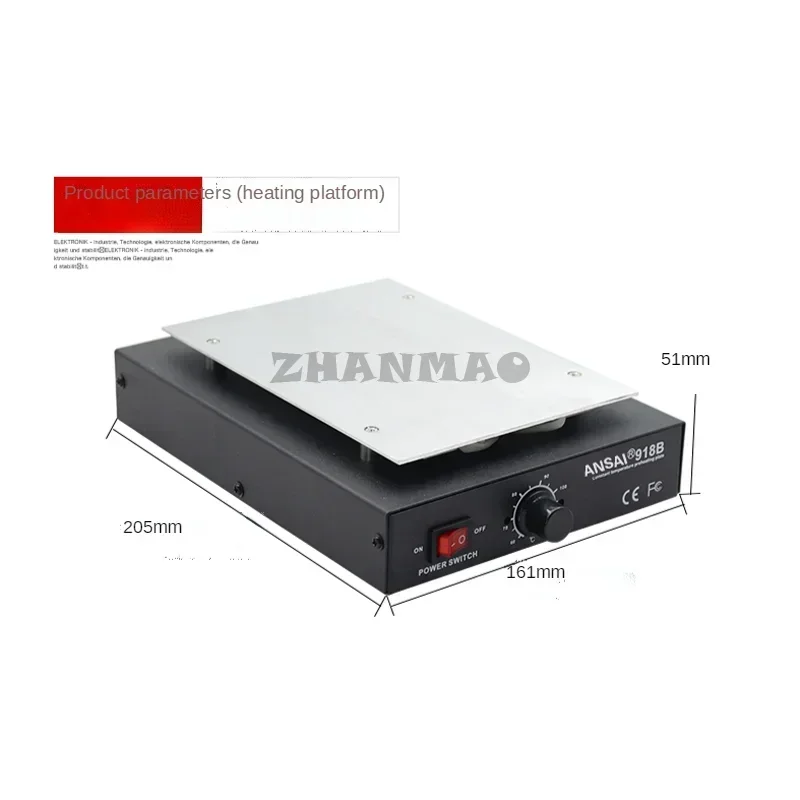 หน้าจอมือถือแยกเครื่องทําความร้อนตาราง,Sol Disassembly กรอบ,อุ่นแบบบูรณาการเครื่องหน้าจอ Disassembly Heating220V-250V