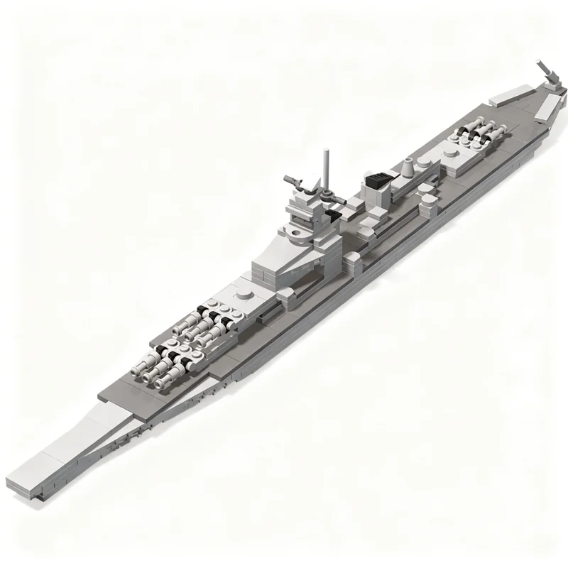 2017pcs MOC 1 Scale US Fast Battleships Boat Model Building Blocks Architecture Idea Toy Education Christmas Gift Brick Kids