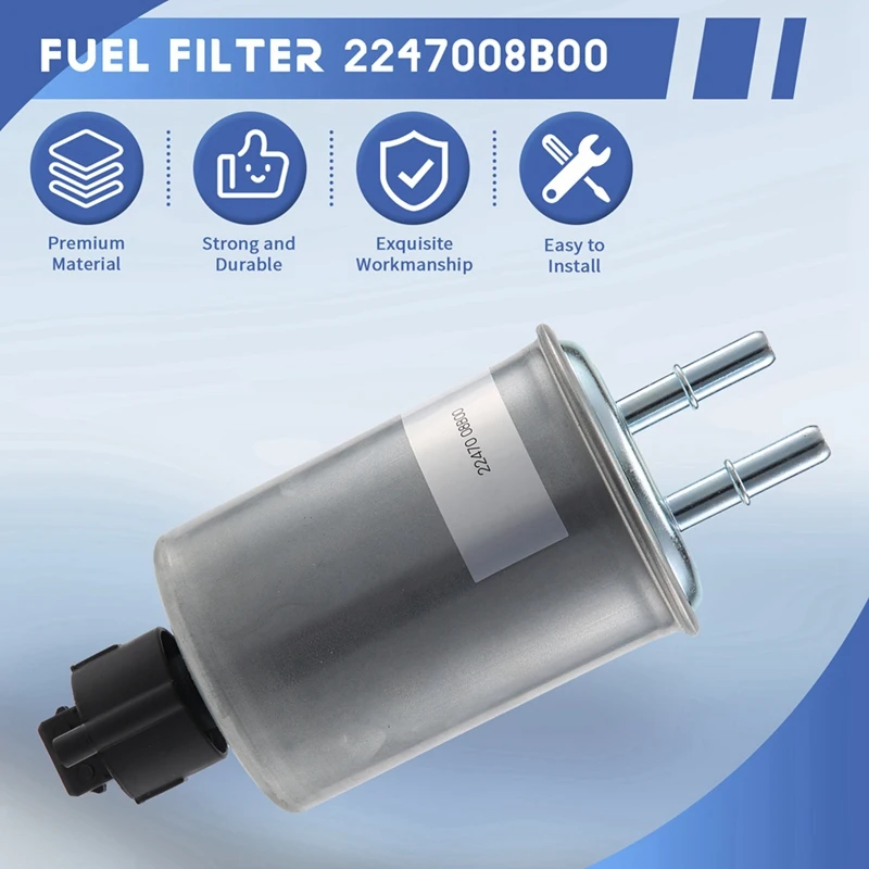 4Pcs Car Water Separator Fuel Filter 2247008B00 22470-08B00 For Ssangyong Rexton Kyron 2247008B00 Engine Diesel Filter