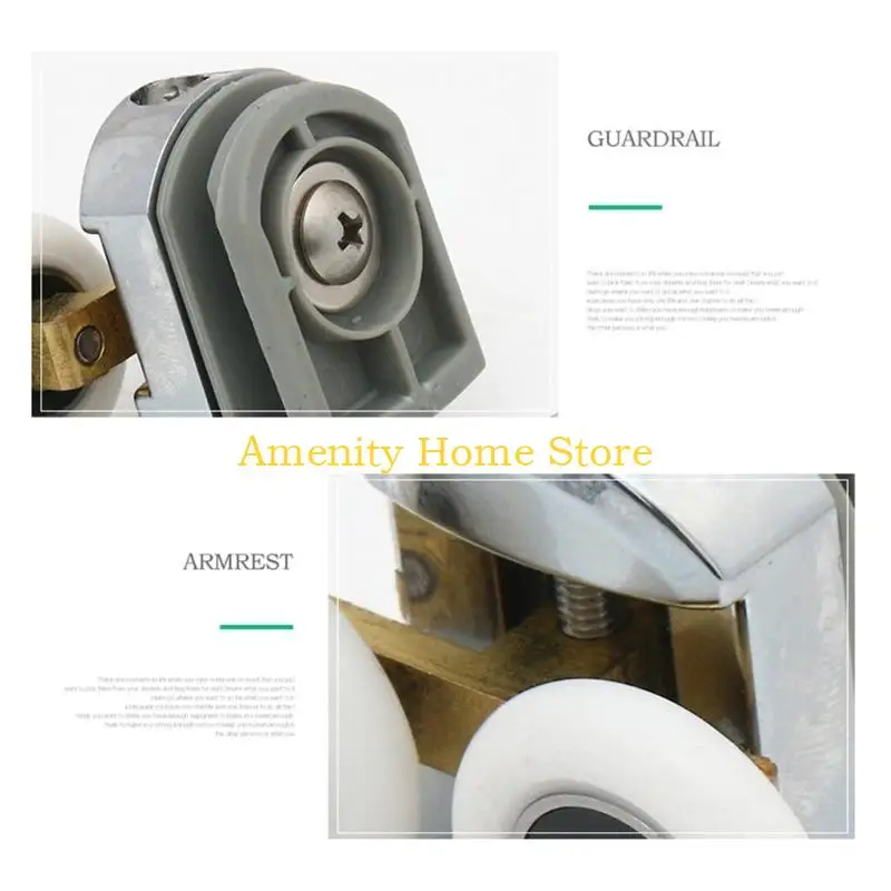 

F26C 4 шт., сменные ролики для душевой двери с двойным колесом, бегун для стеклянной двери