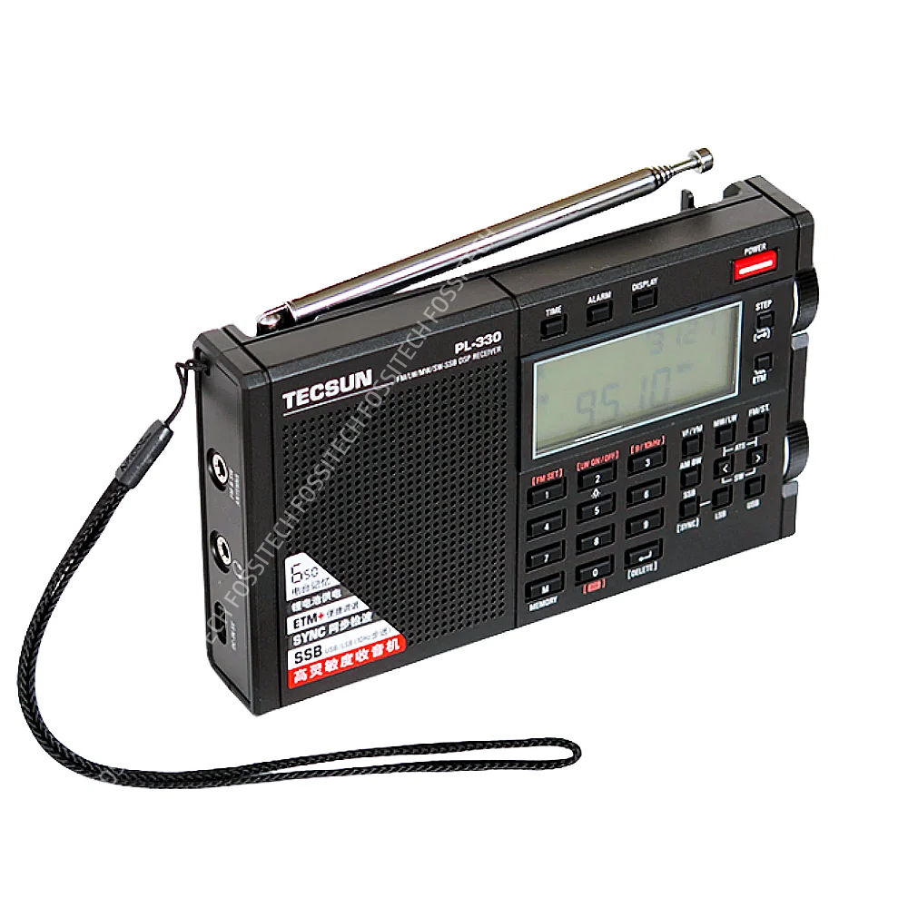 راديو ستيريو محمول ، راديو جميع الموجات ، مستقبل DSP ، USB قابل لإعادة الشحن ، FM LW SW MW SSB ، ضبط ETM ، PL330