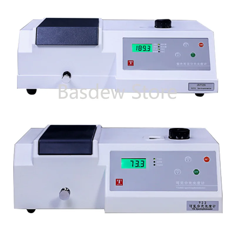 

Visible Spectrometer Wavelength 330-1020nm Spectrophotometer Tester Desktop Digital Display Photometer 110V/220V Model 721