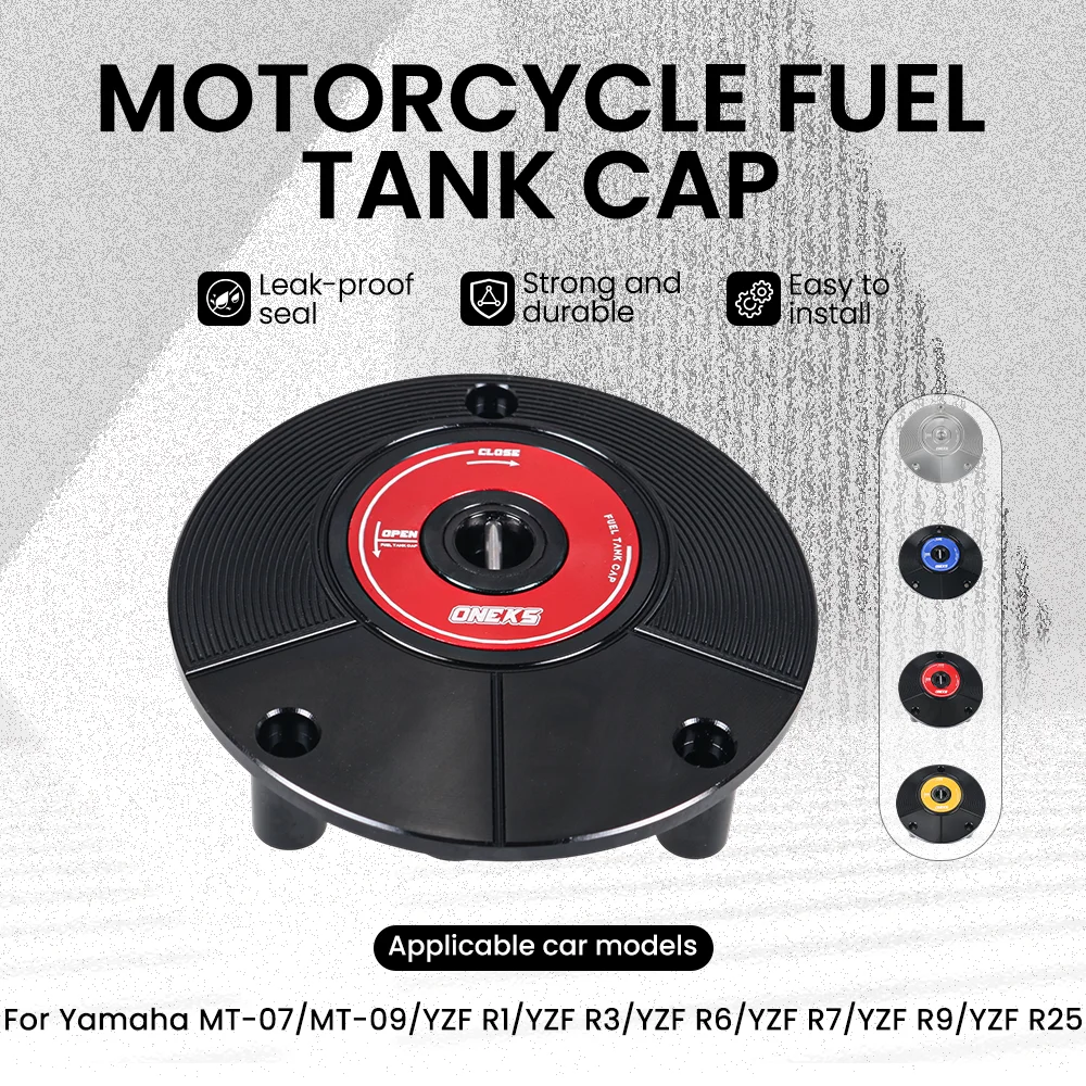 

Motorcycle Accessories Fuel Gas Tank Cap Cover For YAMAHA YZF R6 R7 MT-07 MT-09 R9 R3 R25 R1