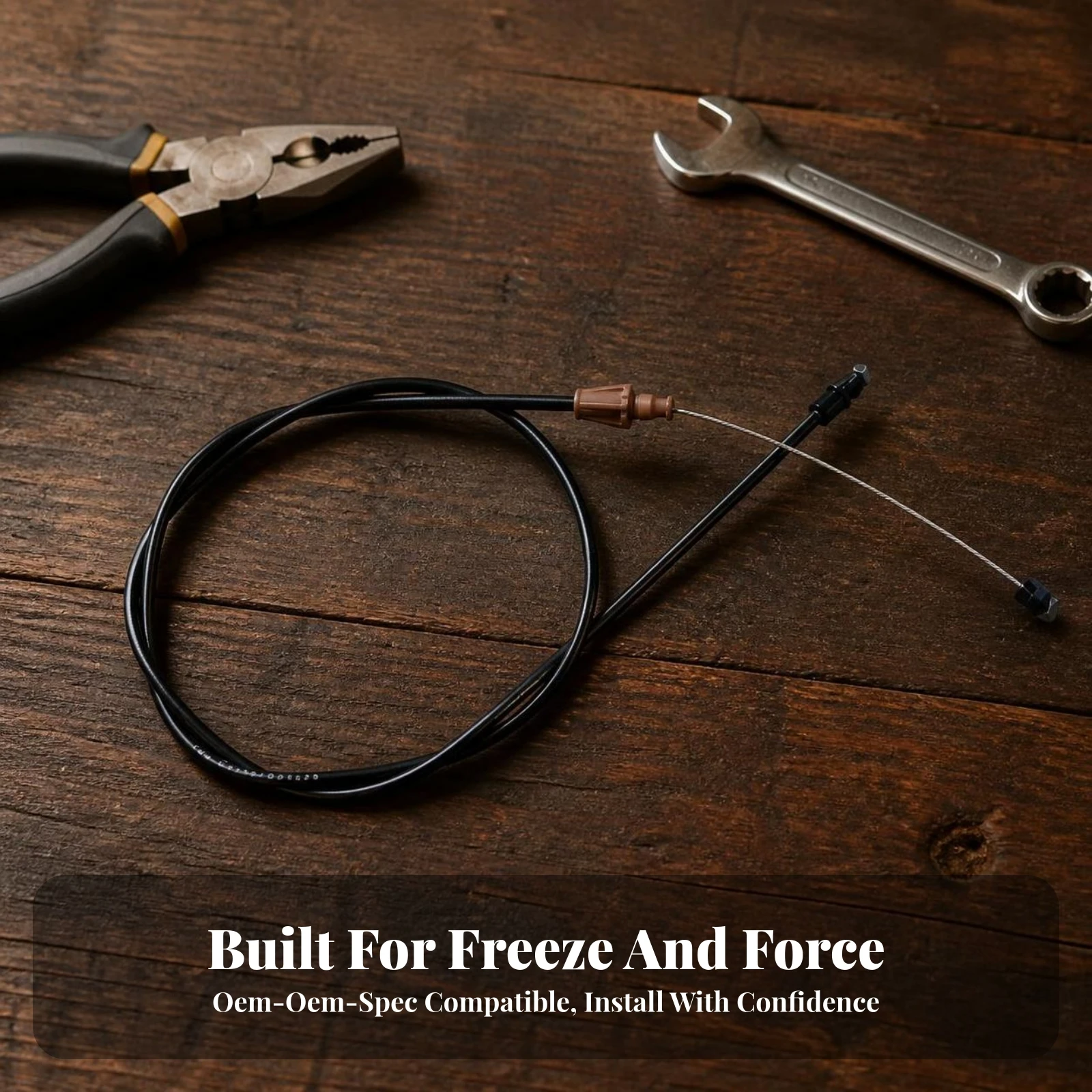 Snow Blower Chute Deflection Cable Direct-Fit Snow Blower Chute Control Cable Sturdy Heavy-Duty for Repair Technicians