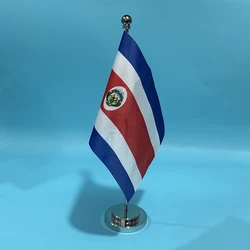 Bandera nacional de Costa Rica en poliéster para escritorio