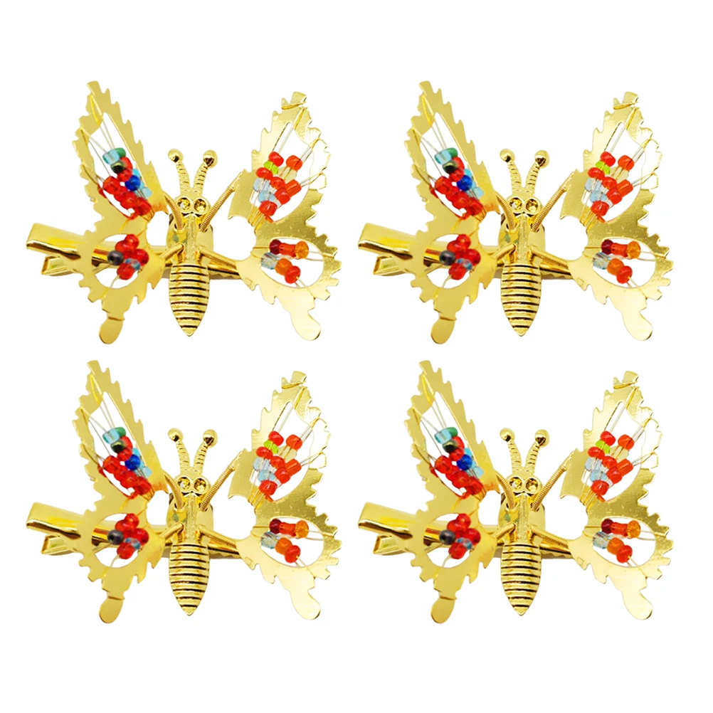 

Gold Small Butterfly Hairpins Durable Creative Clips Decor Golden Bride Accessories Girls Holiday Gift Metal Flutter Beautiful