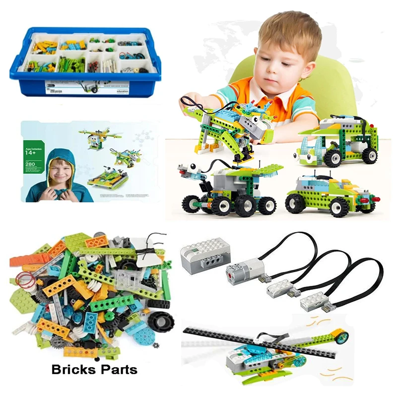 Wedo 3.0 Robotics Construction Building Blocks Storage Box Fit for Wedo 2.0 45300 Bricks Parts Category Educational Diy Toys