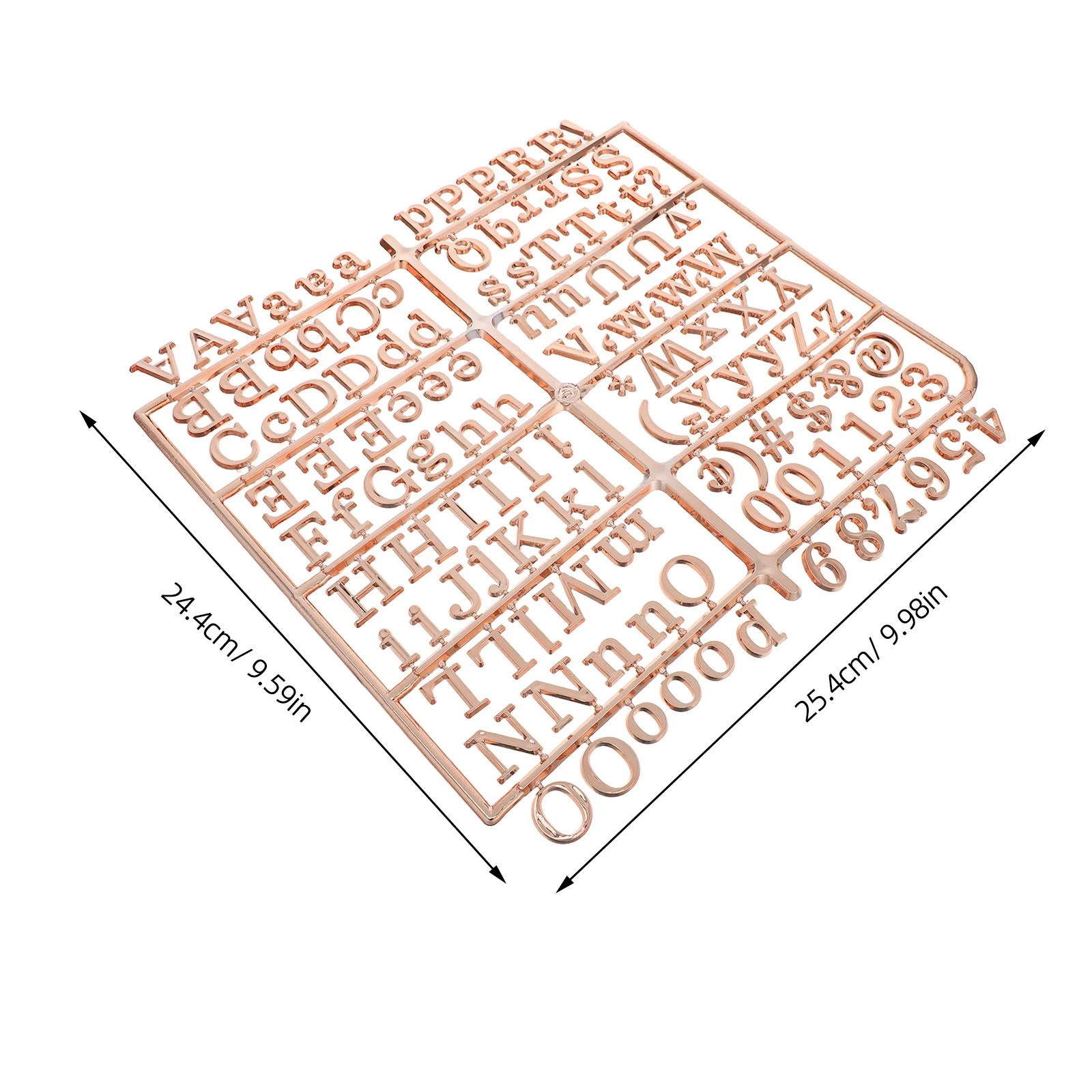 Felt Letter Board Letters Including Golden Characters Numbers Symbols for Students Teachers Plastic Message Board DIY Decor