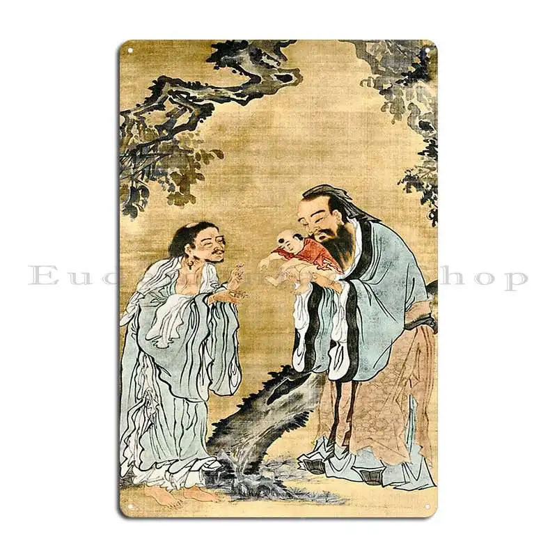 Lao Tse Confucius And Buddha C011 8418 Metal Signs Club Club Personalized Club Bar Living Room Tin Sign Poster