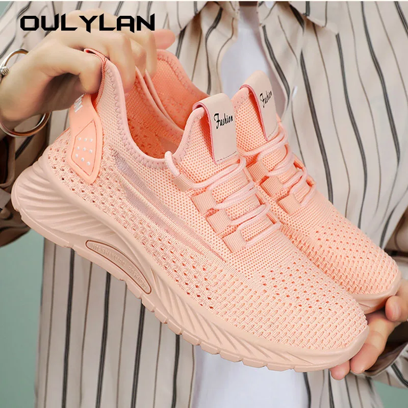 Summer Women's Shoes, Simple And Versatile Casual Shoes, Mesh Breathable Sports Shoes, Single Shoes For Women