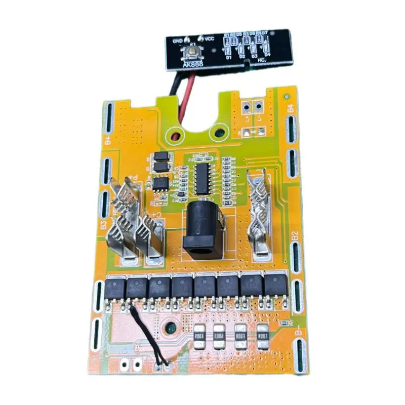 1Pcs DIY 21V 8MOS Balance Protection Board For 18650 Angle Grinder Chainsaw Electric Wrench Protection Board