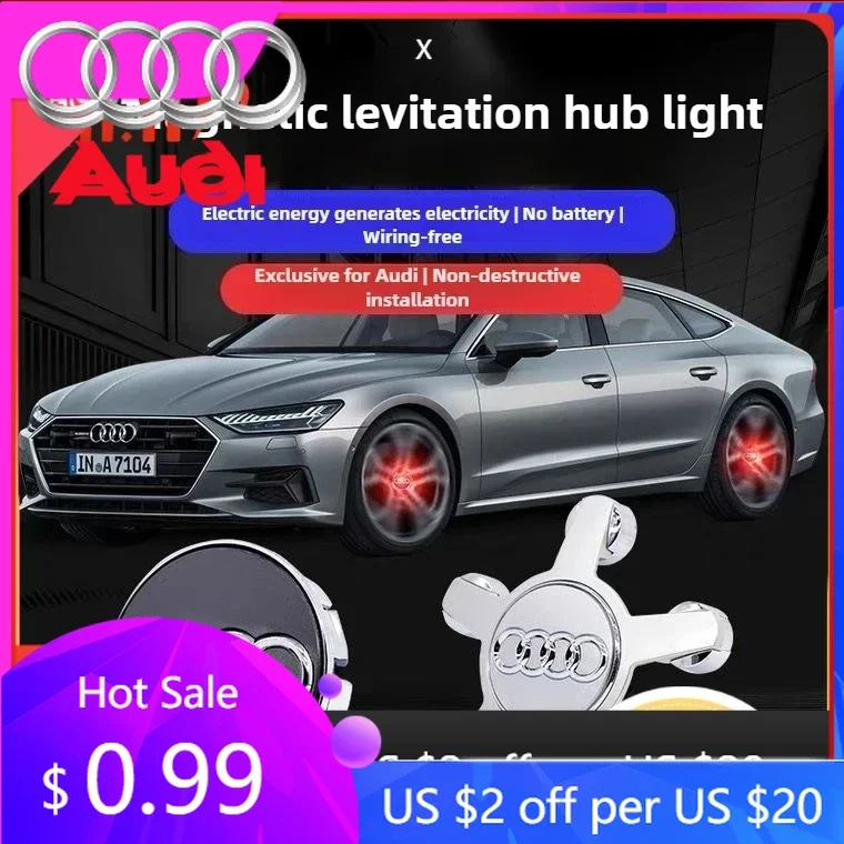 

Hub Caps Hot For Audi Hot 4pcs AUDI 60mm 69mm Hub Led Lights Cap Car Floating Illumination Wheel Center Covers Caps For AUDI