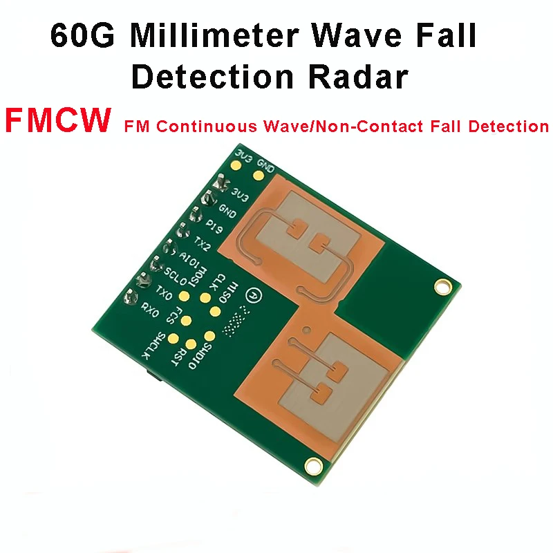 Free Shipping 60G Millimeter Wave Human Fall Detection Alarm LD6002C Non-Contact Intelligent Elderly Monitoring Radar Module