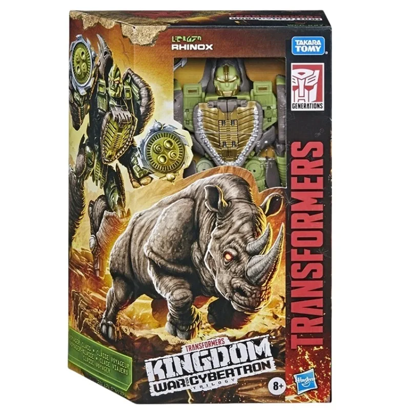 Rhinox 액션 피규어 트랜스포머 창의력 데스크탑 18cm 액션 피규어 모델 장난감 생일 선물