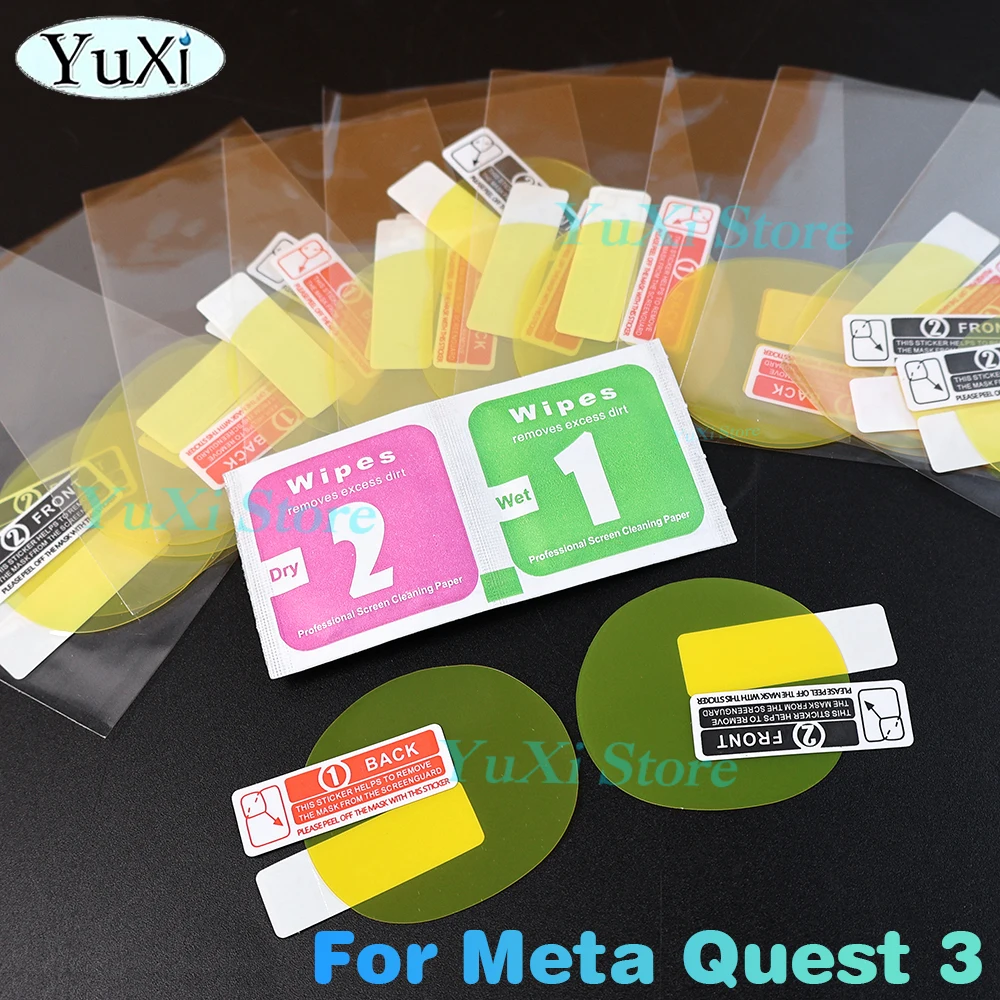 

1pair VR Lens Film For Meta Quest 3 Lens Protector Anti-Scratch VR Headset Helmet Lens Film Accessories