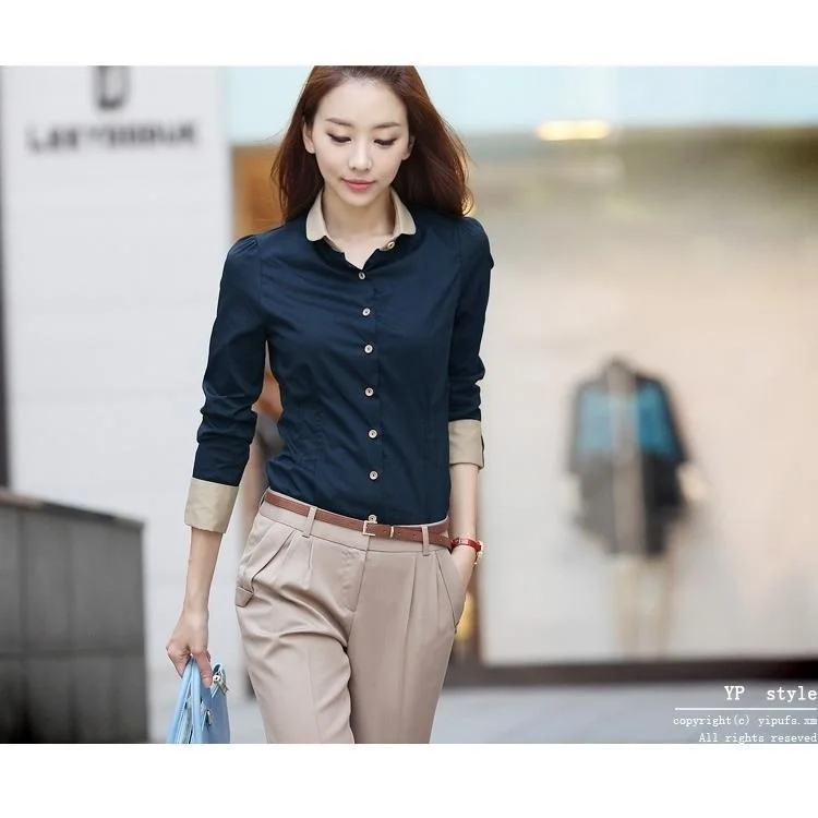 Blouse Women's Long Sleeved Shirt Vintage Clothes for Women Tops Shirts Blouses