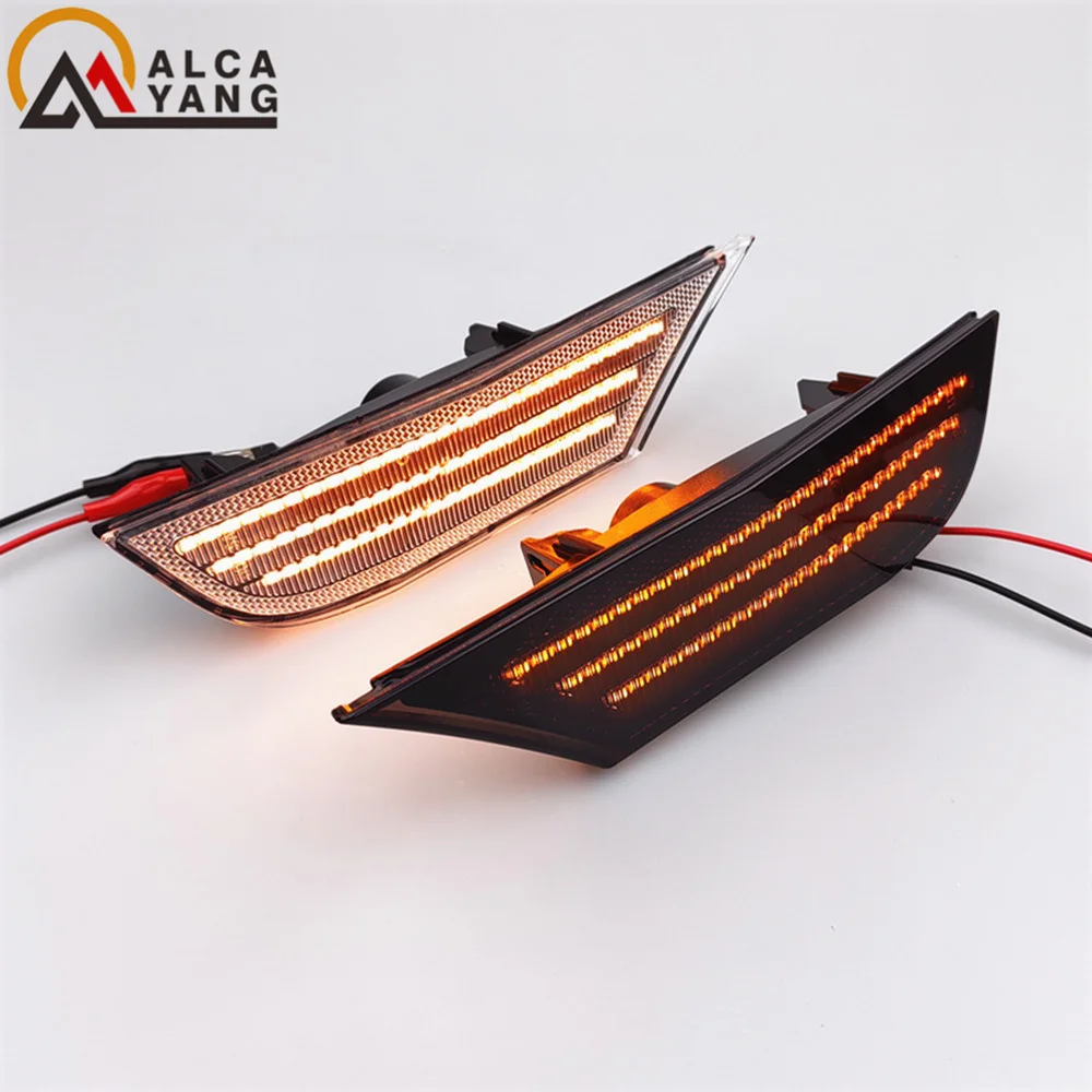 2 قطعة العنبر ديناميكية تدفق المياه LED الجانب ماركر ضوء لهوندا أوديسي 2018 2019 2020