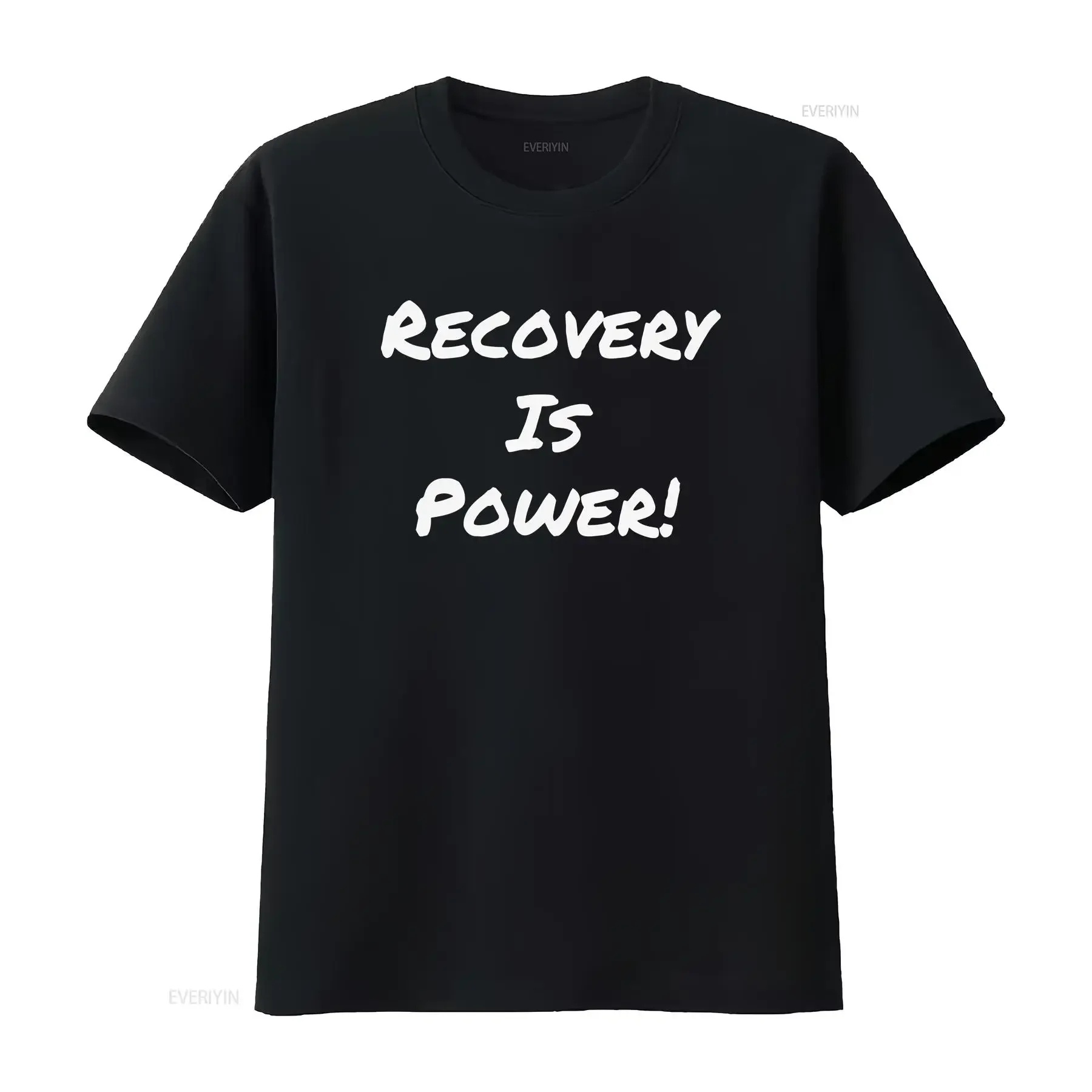 Recovery Is Power T Shirt Drug Sobriety Addiction NA AA 12 Steps Sober vintage Washed Stylish Slightly Unisex Soft graphic